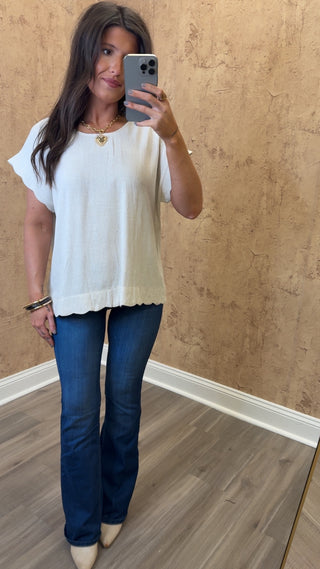 The Presley Top- Oatmeal
