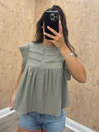 Aubrey Top- Olive