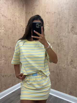 Varsity Stripe Top- Yellow