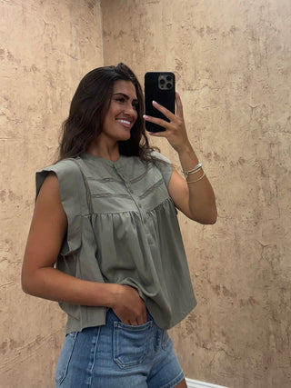 Aubrey Top- Olive