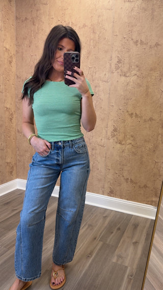 Emory Scoop Back Top-Green