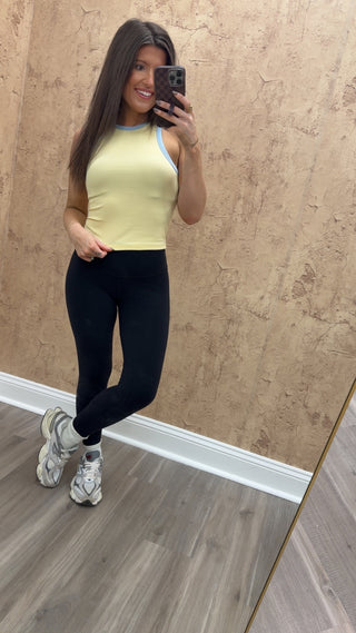 Jessie Contrast Tank- Butter