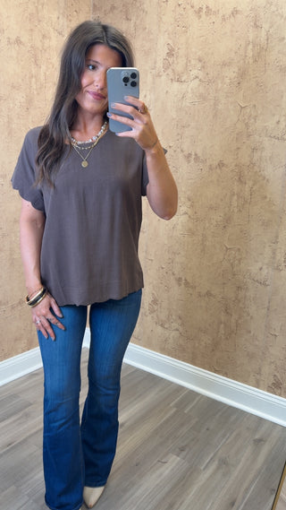 The Presley Top- Espresso