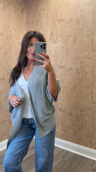 The Monroe Cardigan- Grey