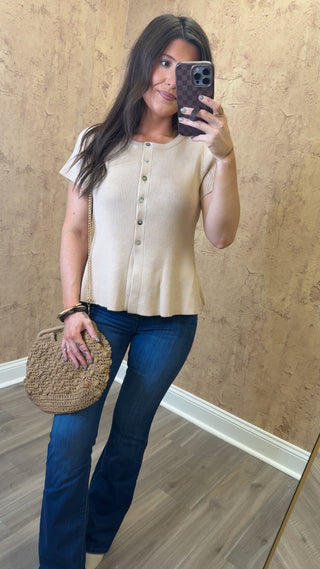 Peplum Hem Cardigan
