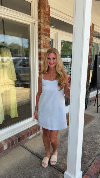 Sunlight Ease Dress- Blue