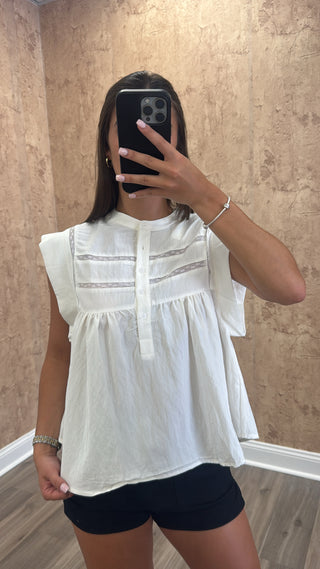 Aubrey Top- Cream
