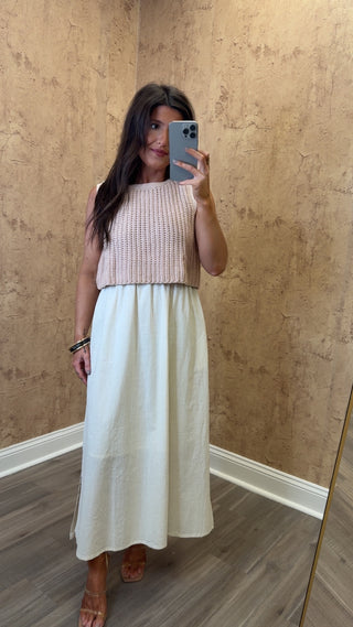Chunky Sweater Midi Dress