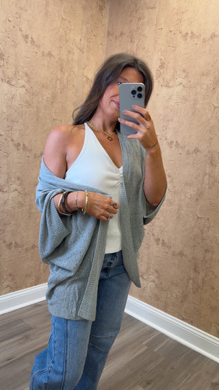 The Monroe Cardigan- Grey