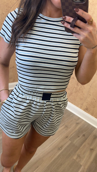 Easy Breezy Shorts-Navy