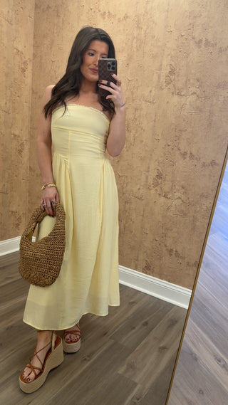The Capri Glow Midi- Yellow