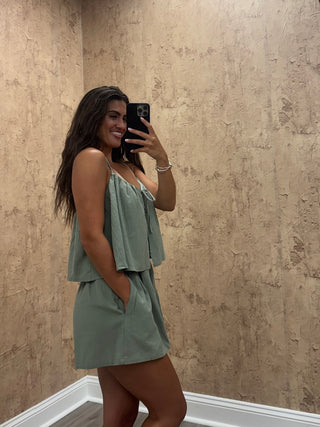 Olive Grove Romper