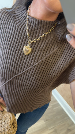 Spiked Heart Necklace