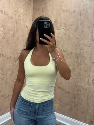 Line Up Halter- Banana