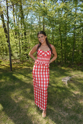 Gingham Sweetheart Set