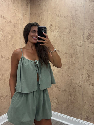 Olive Grove Romper