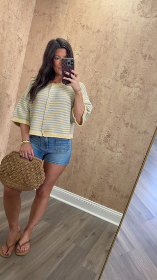 Boyfriend Cardigan- Striped