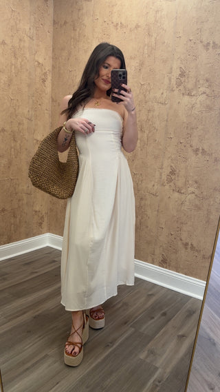 The Capri Glow Midi- Natural
