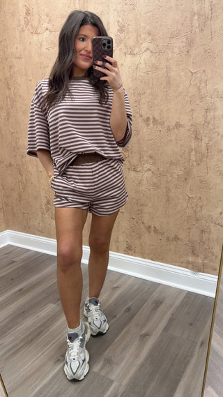 Lena Striped Shorts