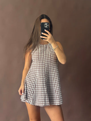 Harvest Gingham Romper