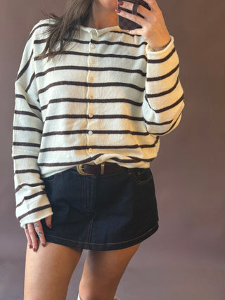 Piper Cardigan-Brown