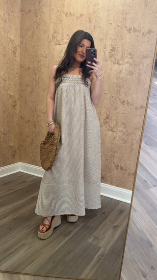 Sunset Market Dress- Brown