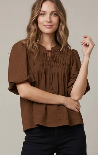 Sweet Serenity Top- Brown