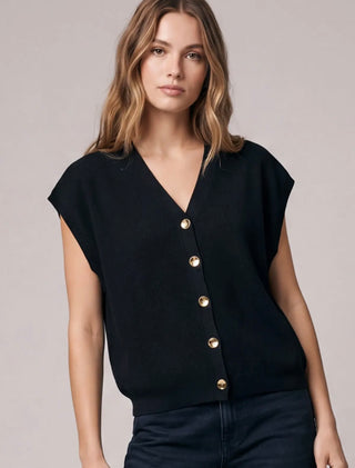 The Harper Sweater Cardigan- Black