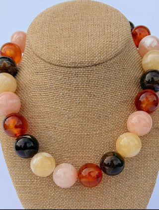 Katie Beaded Necklace- Autumn